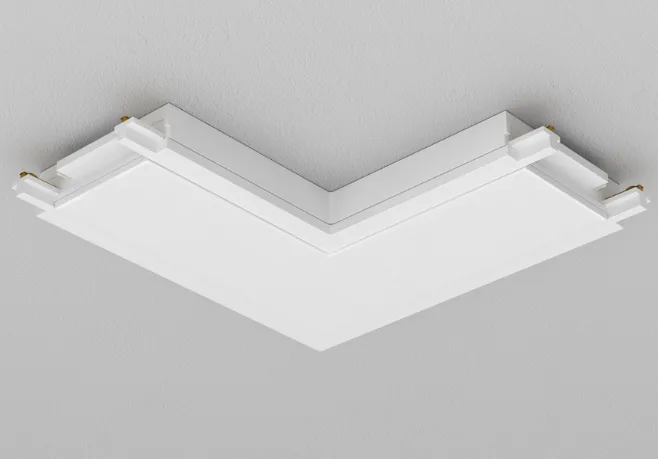Коннектор для трека угловой белый TB26S-L02-White